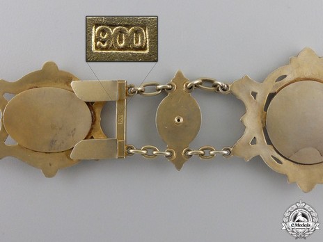 Order of Berthold I, Gold Collar (in silver gilt) Reverse Detail