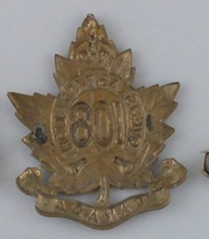 108th Infantry Battalion Other Ranks Collar Badge Reverse