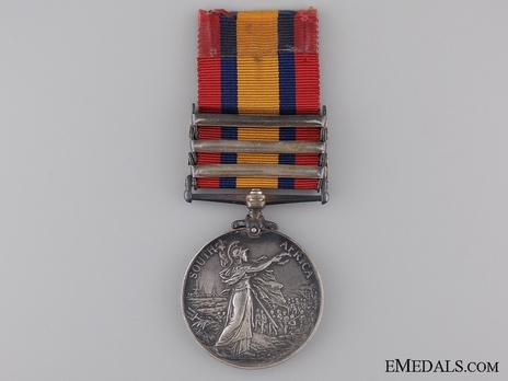Silver Medal (minted without date, with 3 clasps) Reverse