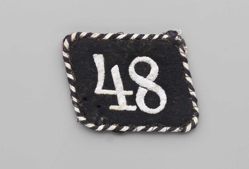 Allgemeine SS 48th Standarte Unit Collar Tab Obverse