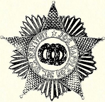 Royal Order of the Two Sicilies, Type I, Dignitary Breast Star (with silver) Obverse