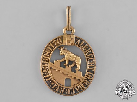 Order of Albert the Bear, Grand Cross (in bronze gilt) Reverse