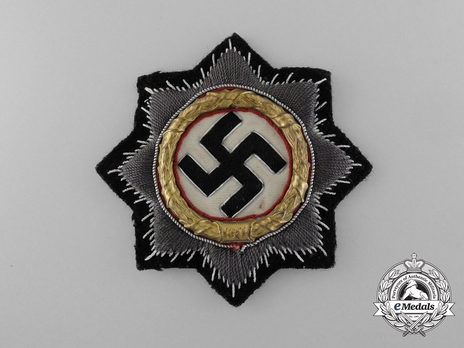 German Cross, in Gold, in Cloth (Panzer Units) Obverse