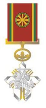  Order for Merits to Lithuania, Officer's Cross (for Humanitarian Aid) Obverse