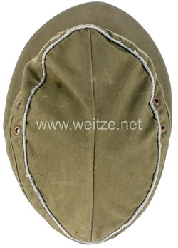 German Army Officer's Tropical Visored Field Cap M43 without Soutache Top