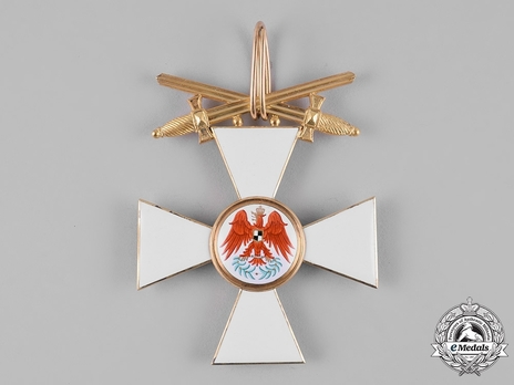 Order of the Red Eagle, Type V, Military Division, III Class Cross (swords on ring) Obverse