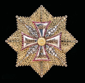 Order of the White Eagle, Breast Star (1709-1764, with brilliance)
