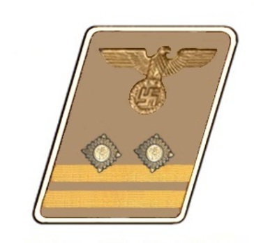 NSDAP Haupt-Bereitschaftsleiter Type IV Kreis Level Collar Tabs Obverse