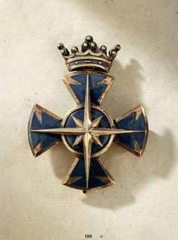 Order of the Star of Brabant, II Class Honour Cross (with crown) Obverse