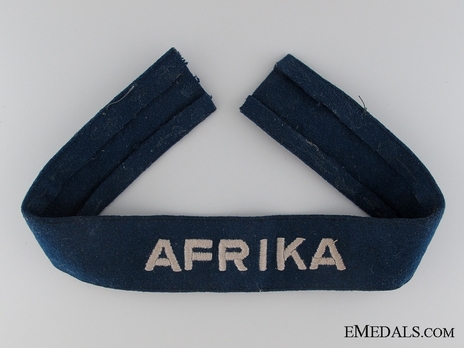 Luftwaffe Afrika (Formation) Cuff Title (NCO/EM version) Obverse