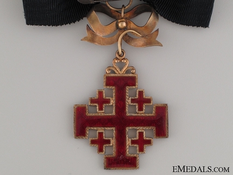 Equestrian Order of Merit of the Holy Sepulcher of Jerusalem (Type II) Knight (for Women, 1907-Present) Reverse