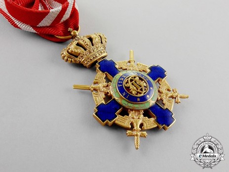 The Order of the Star of Romania, Type II, Military Division, Officer's Cross Obverse