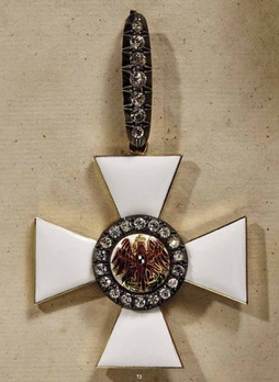 Order of the Red Eagle, Type V, Civil Division, I Class Cross (with diamonds) Obverse