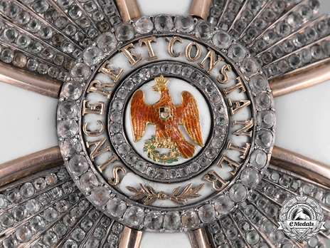 Order of the Red Eagle, Civil Division, Type V, II Class Breast Star (with diamonds) Obverse Detail