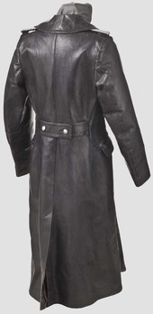 Allgemeine SS Leather Overcoat Reverse