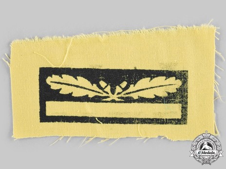 German Army Generalmajor Sleeve Grade Insignia Reverse