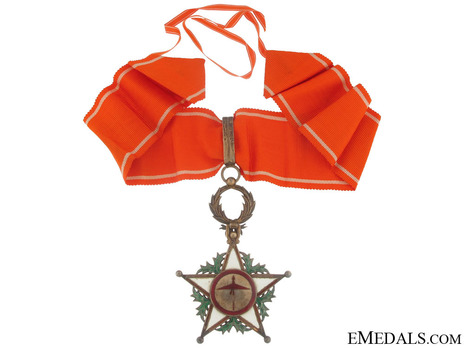 Order of Ouissan Alaouite, Type I, III Class Commander Neck Badge Reverse