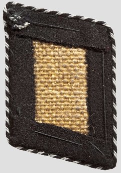 SS-TV Training Camp Dachau Non-Commissioned Staff Collar Tabs Reverse