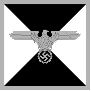 Allgemeine SS Reichsführer-SS Command Flag Obverse