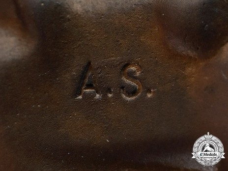 Panzer Assault Badge, in Bronze, by A. Scholze Detail