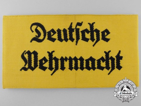 German Army Civilian Member of the Armed Forces Armband Obverse