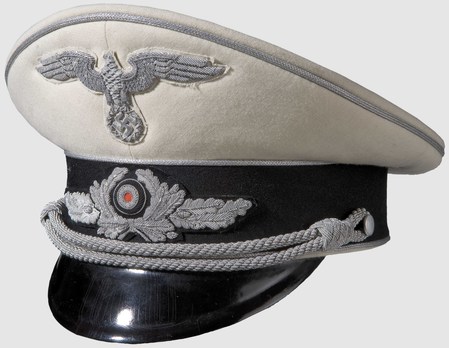 Diplomatic Corps Diplomat White & Silver Visor Cap Profile