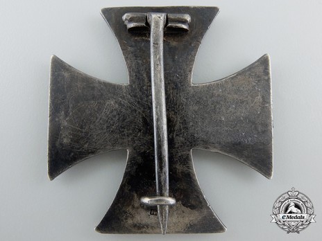 Iron Cross 1914, I Class Cross, by Friedländer Reverse