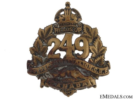 249th Infantry Battalion Other Ranks Collar Badge (Void) Obverse