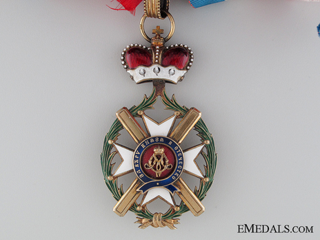 Order of the Cross of Takovo, Civil Division, II Class Obverse
