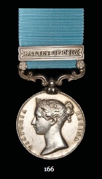Army of India Medal (with "BATTLE OF DEIG" clasp)