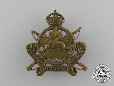 Canadian Corps Cyclists General Service Other Ranks Cap Badge Obverse