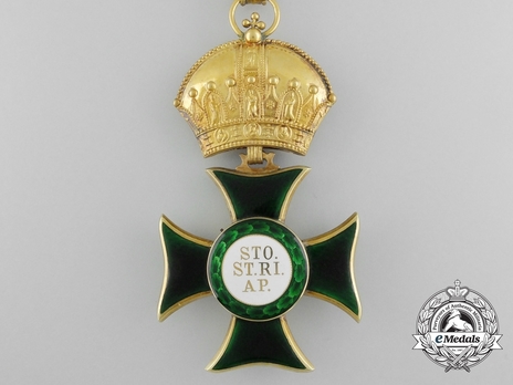 Order of St. Stephen, Type II, Grand Cross (by Rothe, c. 1910) Reverse