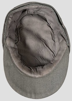 Waffen-SS Officer's Visored Field Cap M43 (silver piped version) Interior