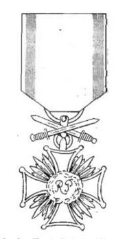  Cross of Merit, I Class (with swords, 1942-1989) Obverse