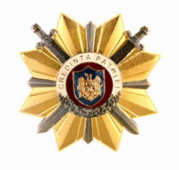 Order of Allegiance to the Homeland, I Class Breast Star Obverse