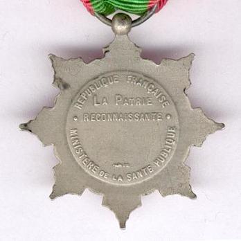 Silver Medal (Ministry of Public Health, stamped "LEON DESCHAMPS") Reverse