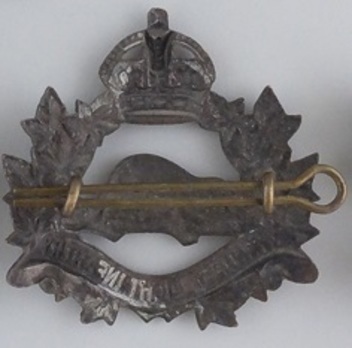 Winnipeg Light Infantry Other Ranks Cap Badge Reverse