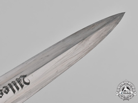 SA Standard Service Dagger by Louper (maker marked) Blade Tip