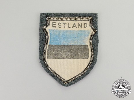 German Army Estonia Sleeve Insignia (variant) Obverse