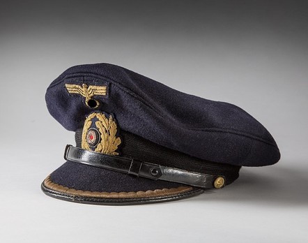 Kriegsmarine Blue Junior Officer Ranks Visor Cap Profile