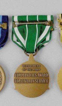 Commander's Award for Civilian Service Reverse