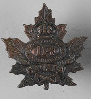 114th Infantry Battalion Other Ranks Collar Badge Obverse
