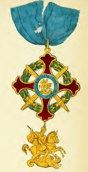 Royal Military Order of St. George of the Reunion, Grand Cross (without crown) Obverse