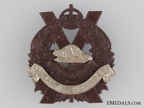 Calgary Highlanders Officers Cap Badge Obverse