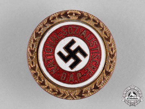 NSDAP Golden Party Badge, Small Version Obverse