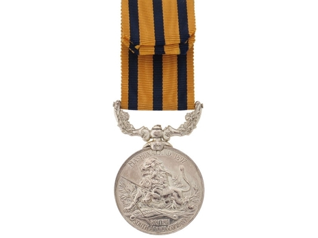 Silver Medal (for Mashonaland 1897) Reverse