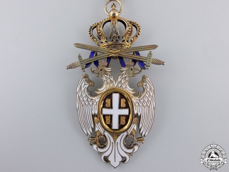 Order of the White Eagle, Type II, Military Division, III Class Obverse