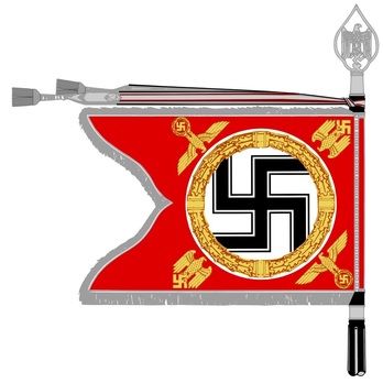 German Army Standard of the Führer Escort Battalion Reverse