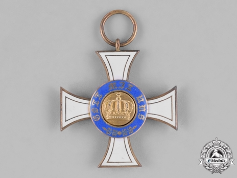 Order of the Crown, Civil Division, Type II, III Class Cross (in silver gilt) Obverse