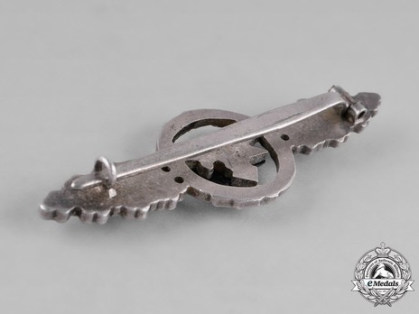 Transport & Glider Clasp, in Silver (in tombac) Reverse